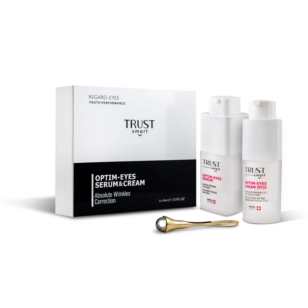 کیت جوانساز دورچشم تراست ( سرم دورچشم ، کرم ضد پف و تیرگی دورچشم ، گواشا رایگان) کپی کپی